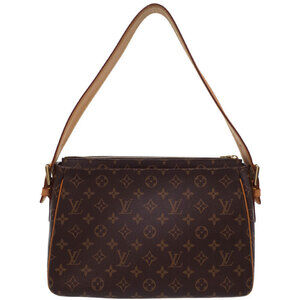 Louis Vuitton Semi Viva Shoulder Monogram Cite Leather Brown Bag